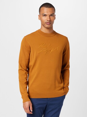 Karl Lagerfeld Sweater in Brown: front