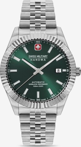 SWISS MILITARY HANOWA Analoog horloge 'Diligenter' in Zilver: voorkant