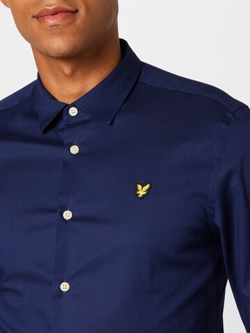 Lyle & Scott Slim fit Overhemd in Blauw