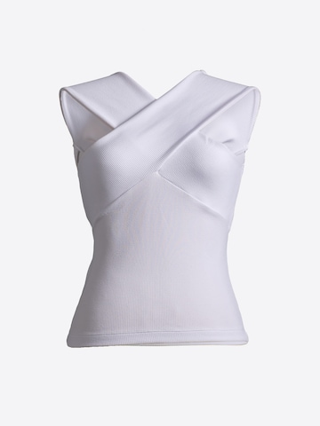 4TAILORS T-shirt i vit: framsida