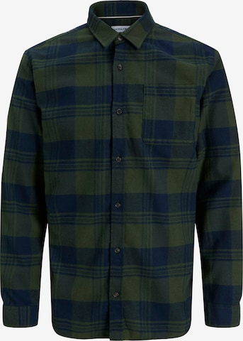 Coupe regular Chemise 'JJJames' JACK & JONES en vert : devant