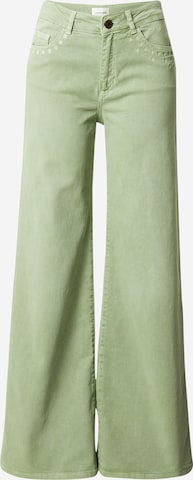 Fabienne Chapot Wide Leg Jeans in Grün: predná strana