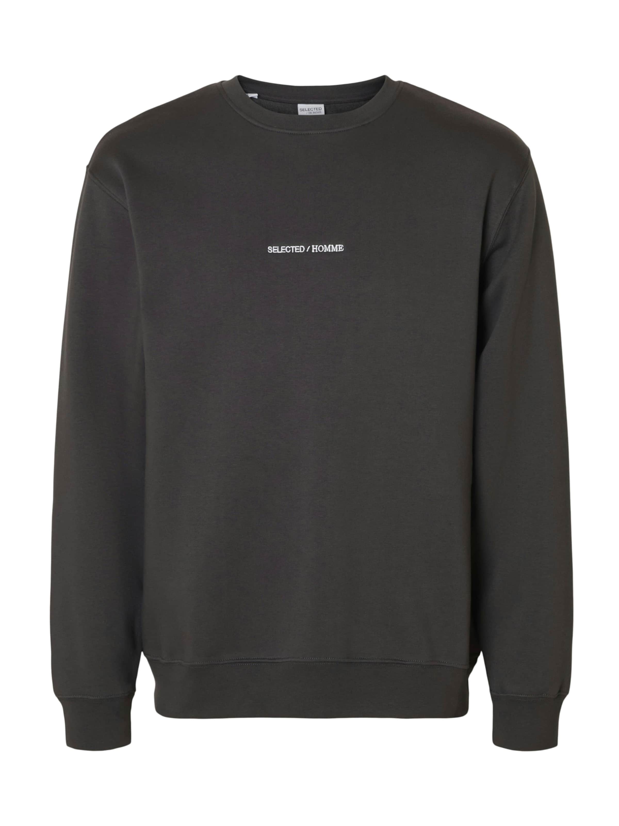 SELECTED Μπλούζα φούτερ 'SLHHANKIE' σε γκρι: μπροστά