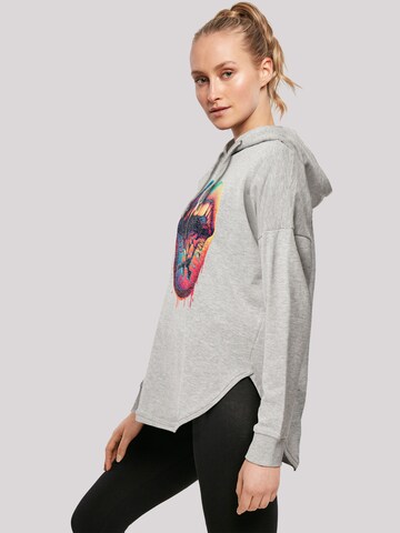 Sweat-shirt 'Drooling Lips' F4NT4STIC en gris