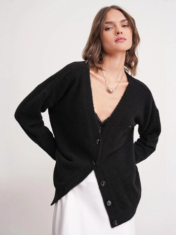 Cardigan MixRay en noir : devant