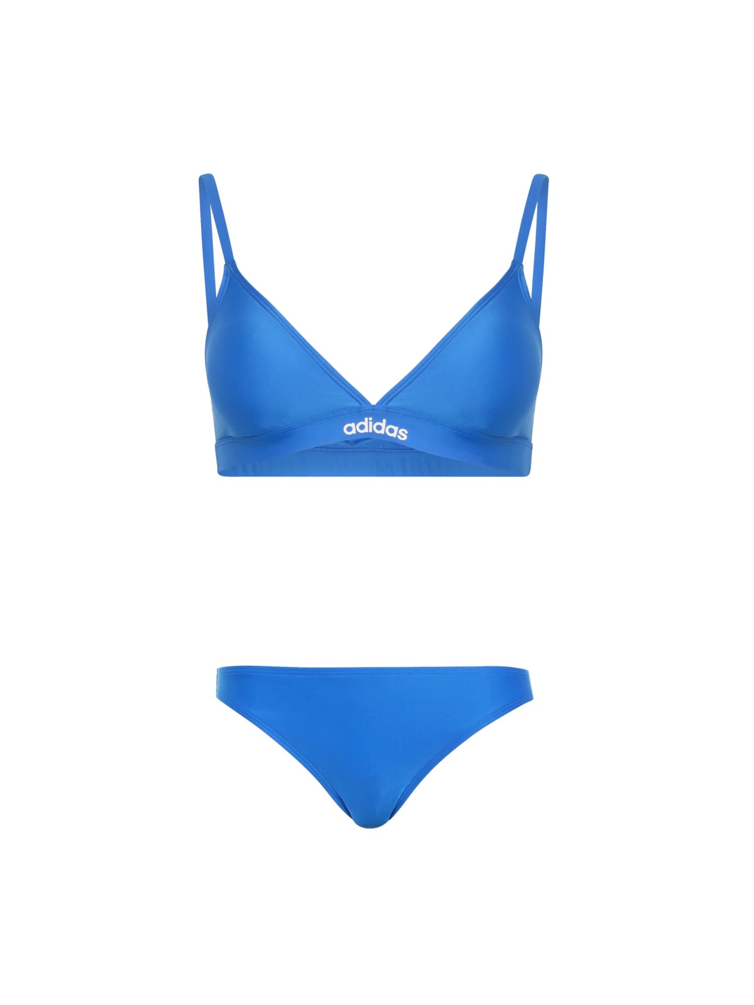 ADIDAS SPORTSWEAR Trikotni nedrčki Športne bikini 'ESS' | modra barva: sprednja stran