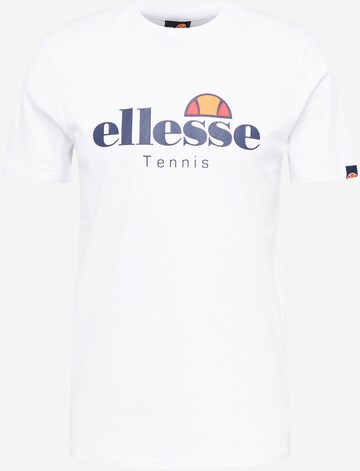 ELLESSETehnička sportska majica 'Dritto' - bijela boja: prednji dio