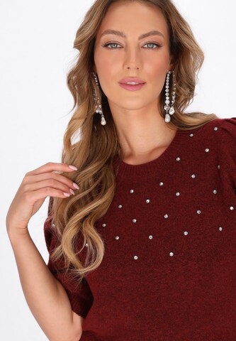 Pull-over faina en rouge