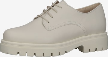 GABOR Lace-Up Shoes in White: front