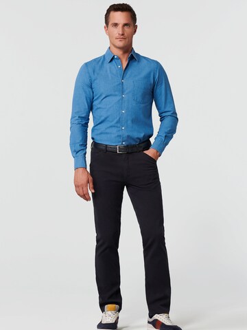 Coupe slim Pantalon chino MEYER en bleu