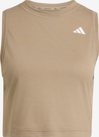 ADIDAS PERFORMANCE Sportovní top – zelená: přední strana