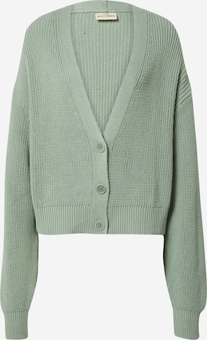 A LOT LESS Knit Cardigan 'Adena' in Green: front