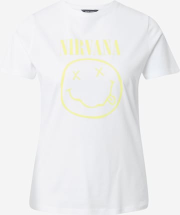 NEW LOOK Shirt 'YELLOW NIRVANA' in White: front