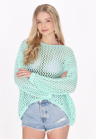 Pull-over 'Fashion Look' IZIA en vert : devant