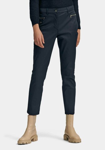 Peter Hahn Regular Broek in Blauw: voorkant