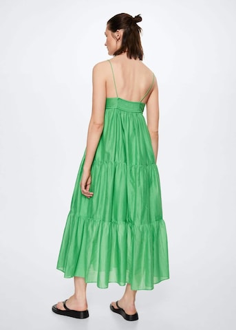 Robe 'Zamora' MANGO en vert