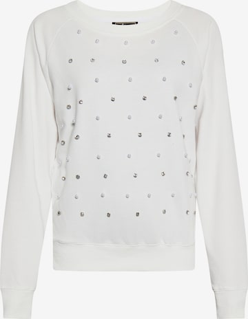 Sweat-shirt faina en blanc : devant