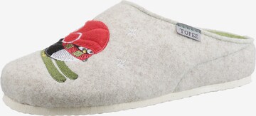 Tofee Slippers in White: front