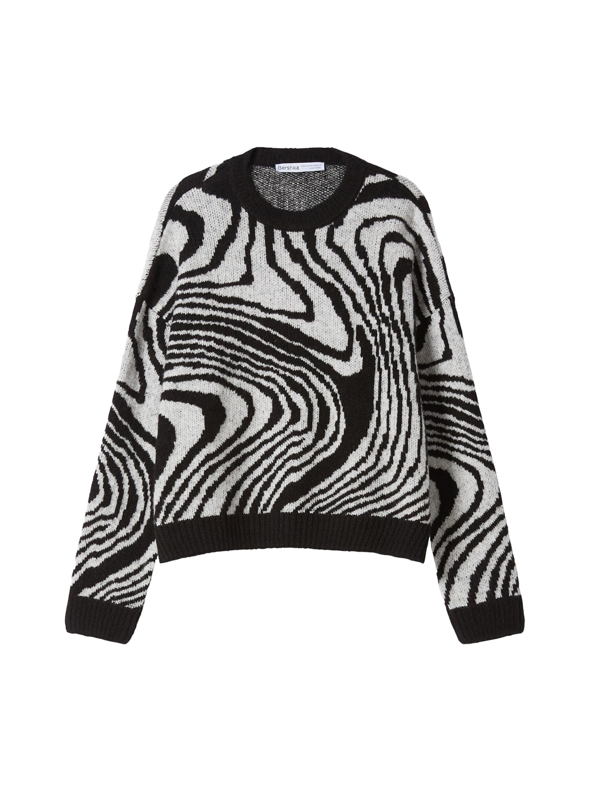 Pull-over Bershka en noir : devant