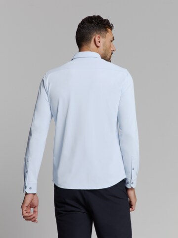 No Excess Regular fit Overhemd in Blauw