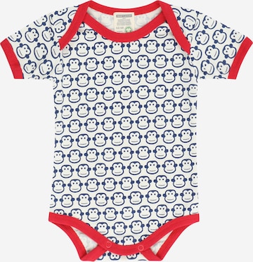 Tutina / body per bambino di loud + proud in bianco: frontale