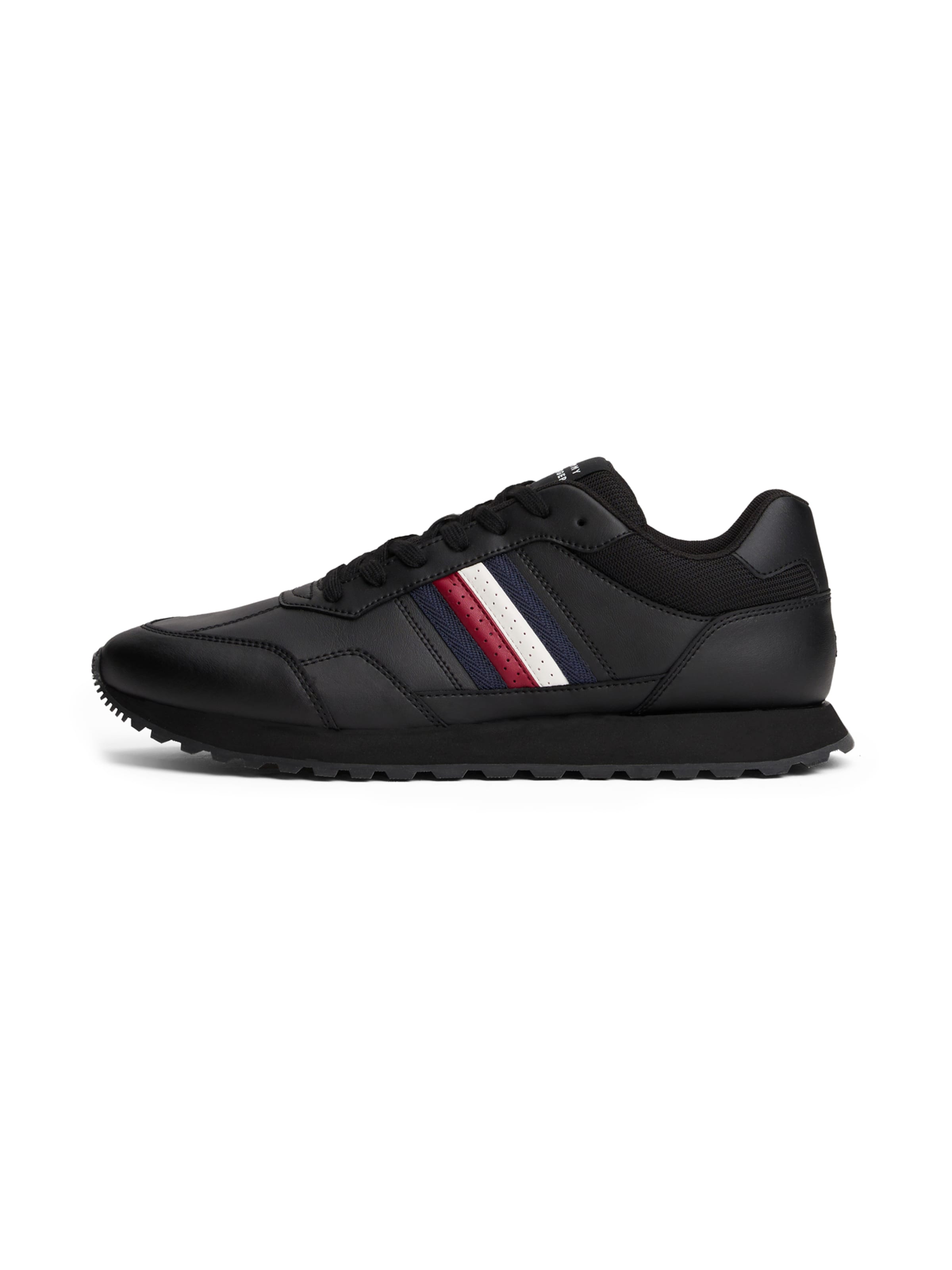 TOMMY HILFIGER Trainers 'NEW RUNNER' in Black: front