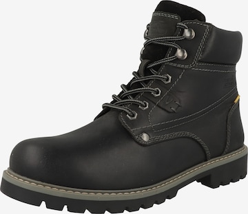 CAMEL ACTIVE Lace-up boots in Black: front