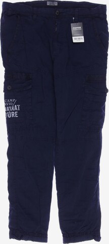 CAMP DAVID Pants in 33 in Blue: front