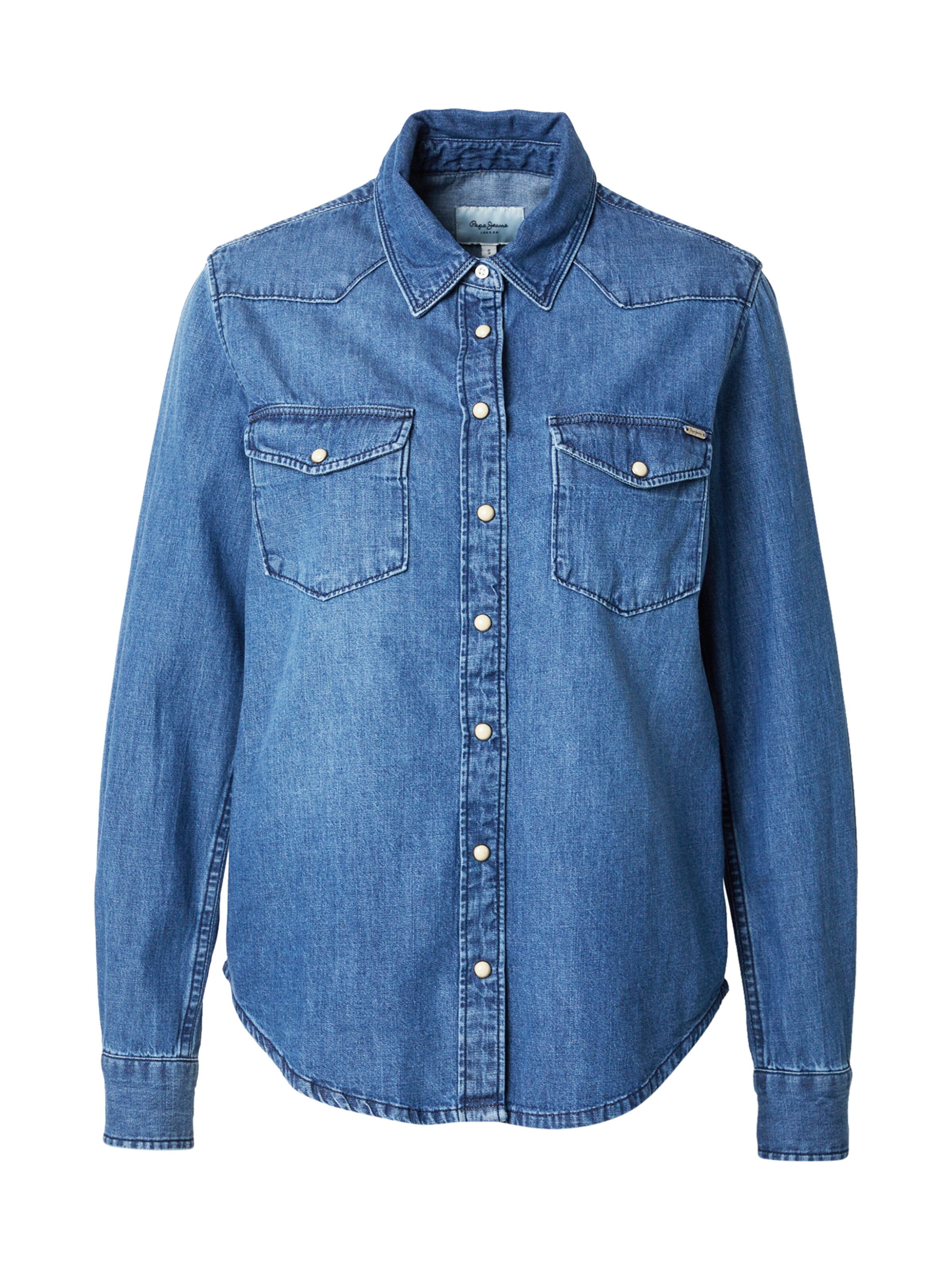 Pepe Jeans - Blusa en azul: frente