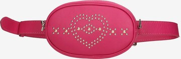 Marsupio 'Marsupio donna pelle sauvage con borchie cuore Made in Italy' di Gave Lux in rosa: frontale