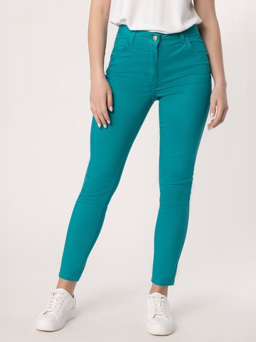 Slimfit Pantaloni di Quiosque in verde: frontale