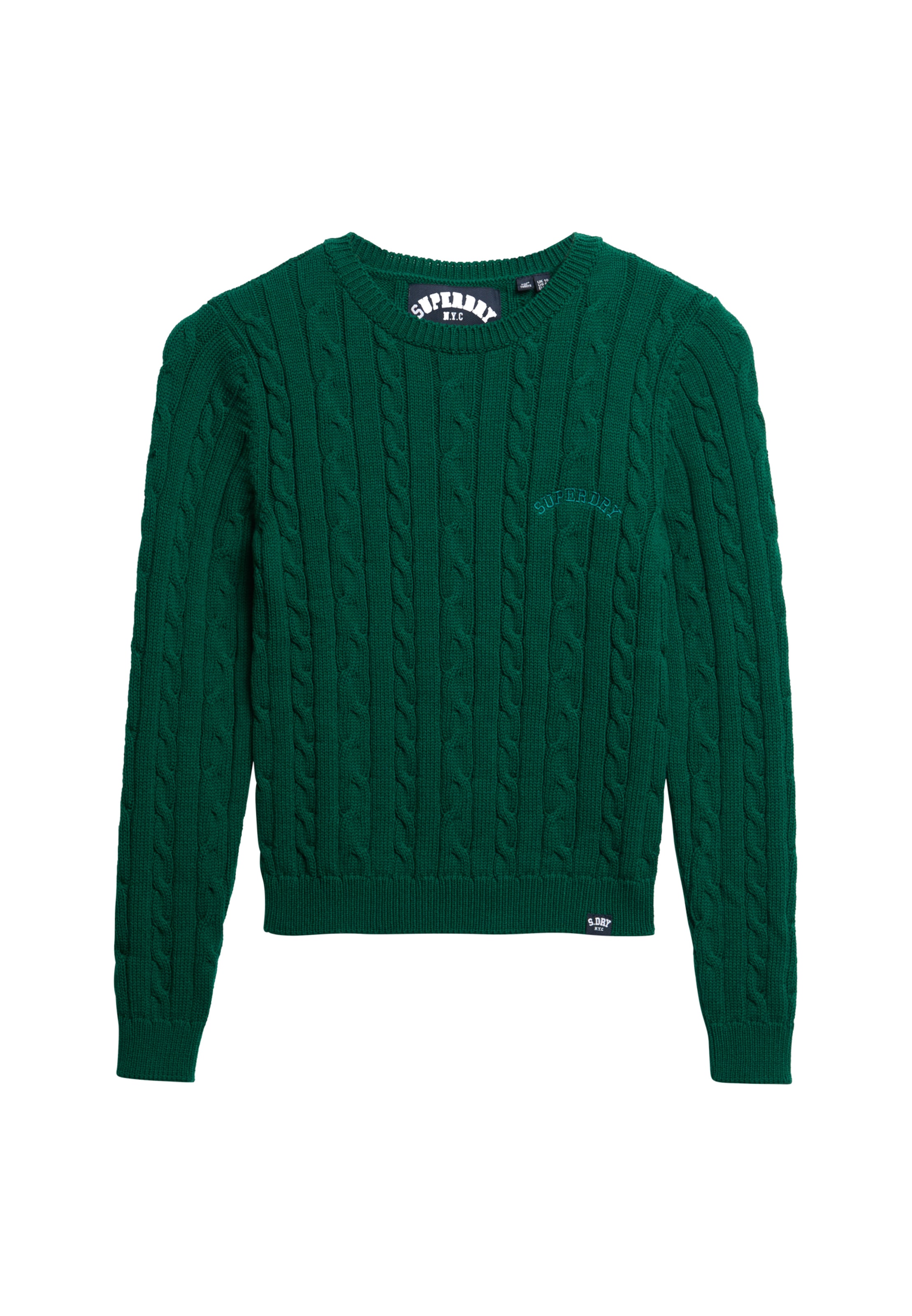 Superdry Trui 'Essentials' in Groen: voorkant