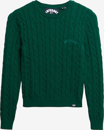 Pull-over 'Essentials' Superdry en vert : devant
