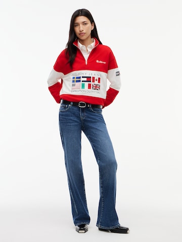 raudona Tommy Jeans Megztinis be užsegimo
