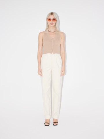 LeGer by Lena Gercke - Tapered Pantalón plisado 'Betty' en blanco