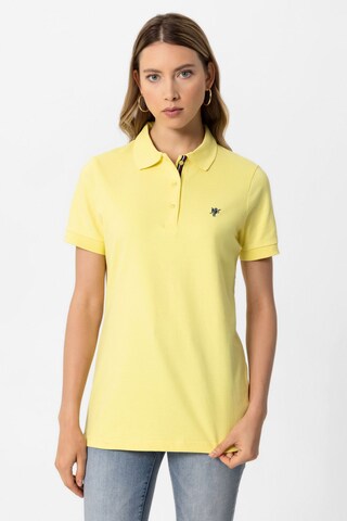 T-shirt ' LEONA ' DENIM CULTURE en jaune : devant