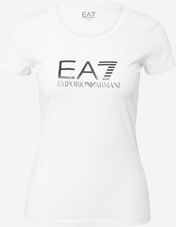 EA7 Emporio Armani Shirt in Wit: voorkant