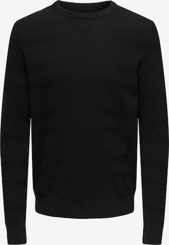 Only & Sons Sweater 'MAJOR' in Black: front