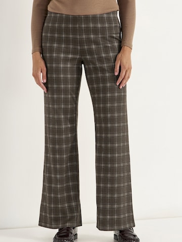Cellbes of Sweden Wide leg Broek in Bruin: voorkant