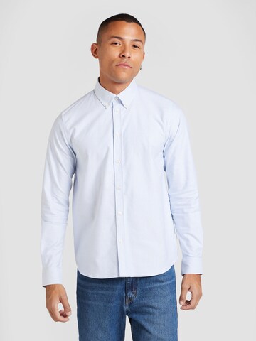 Coupe regular Chemise 'Konrad' Les Deux en bleu : devant