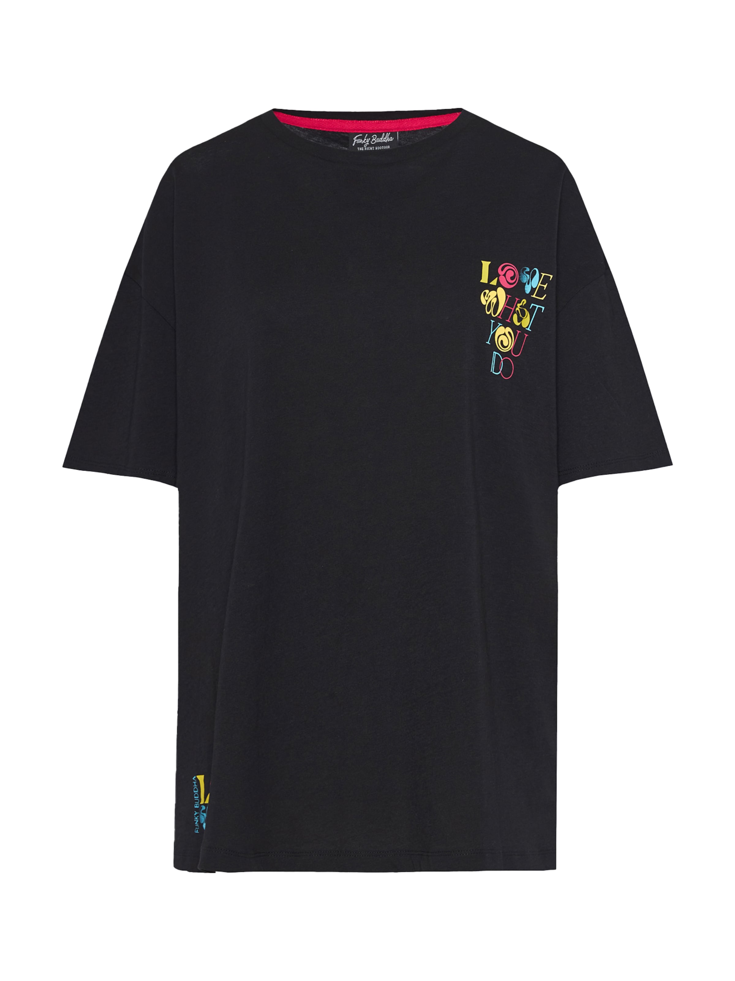 T-shirt Funky Buddha en noir : devant