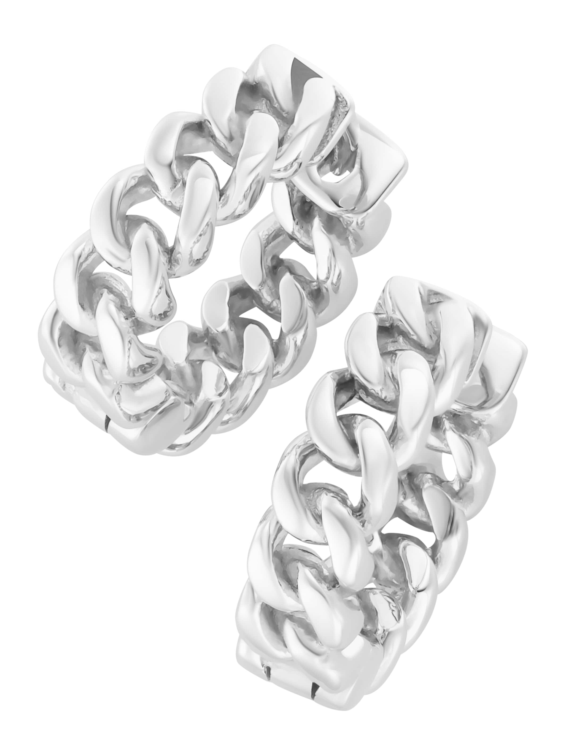 Smart Jewel Oorbellen in Zilver: voorkant