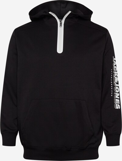 Jack & Jones Plus Sweater majica 'SPRING' u crna / bijela, Pregled proizvoda