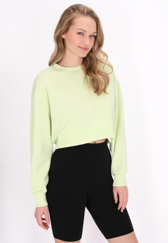 myMo ATHLSR Свитшот 'Fashion Look' в Зеленый: спереди