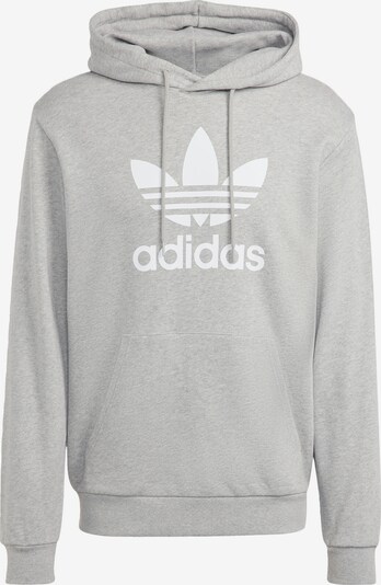 ADIDAS ORIGINALS Sweatshirt 'Adicolor Classics Trefoil' in graumeliert / weiß, Produktansicht