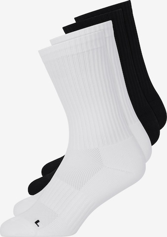 SNOCKS Athletic Socks in Black: front