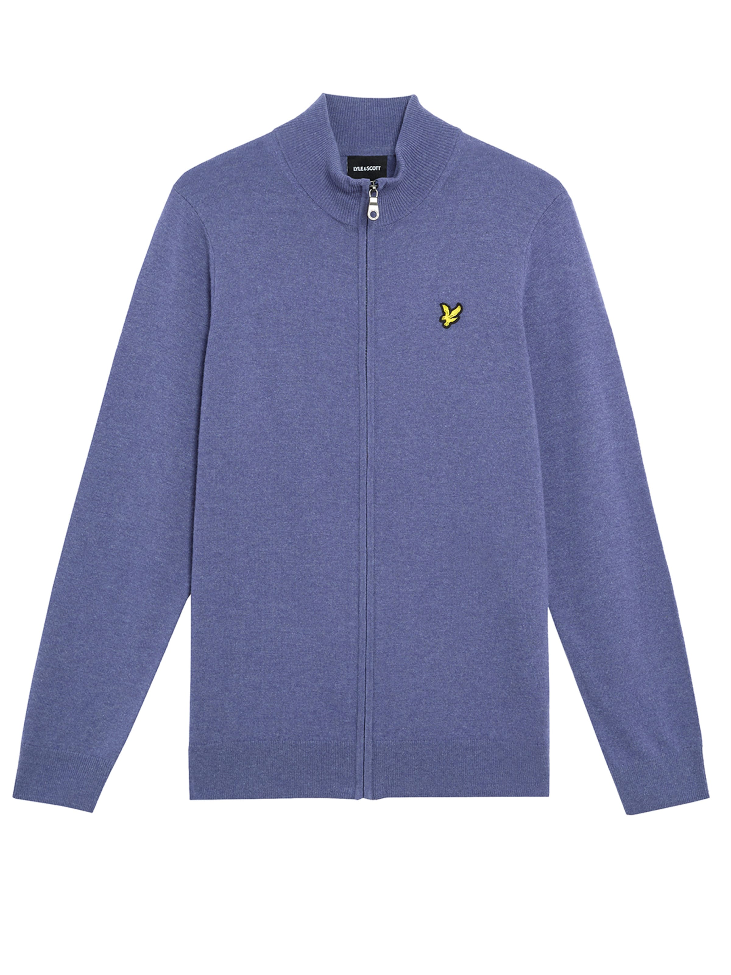 Lyle & Scott Sweatvest in Grijs: voorkant