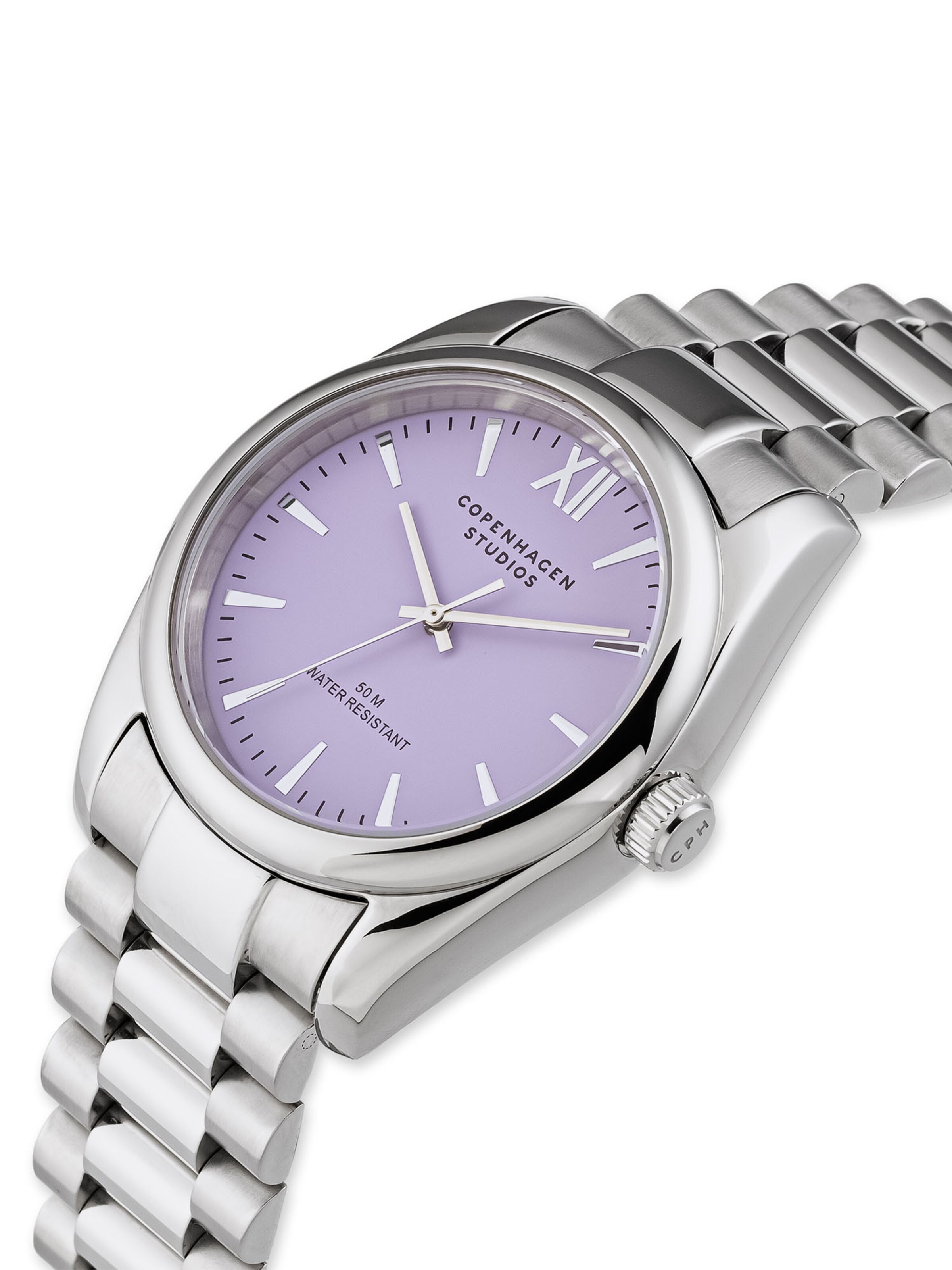 Montre à affichage analogique Copenhagen Studios en argent