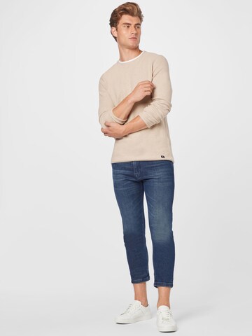 TOM TAILOR DENIM Sweater in Beige