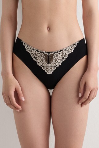 INTIMISSIMI Slip 'Pretty Flowers' in Schwarz: Vorderseite